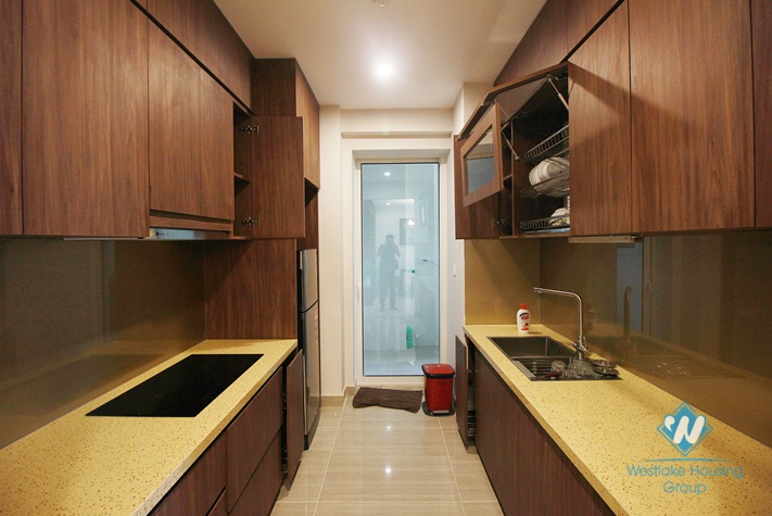 Three-bedroom apartment with large natural view for rent in Ciputra, Tay Ho, Hanoi